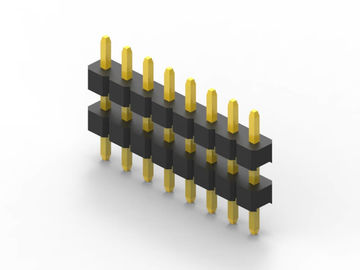 10 ปิน 2.54 มม Pitch Male Pin Header Connector ความต้านทานการติดต่อ 20mΩ Max