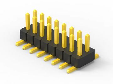 12 Pin Dual Row Male Pin Header Connector 1.0mm Pitch Length การปรับแต่งความยาว