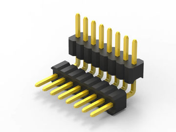 1.27mm pin header double row double R/A PA9T พลาสติกที่ใช้ในสินค้าขายปลีกบ้านฉลาด