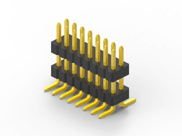 สายสอง SMT ผู้ชาย Pin Header Connector 1.0 Pitch With Cap ทนความกระชับเครียด 500V
