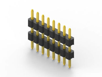 สายเดียว ผู้ชาย Pin Header Connector 2.0 มม PitchBlack PA6T ติดกัน
