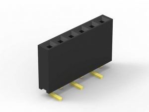 สี่เหลี่ยม Pin PCB Header Connector 2 ปิน 50 ปิน 2.54 มม Pitch สําหรับคอมพิวเตอร์