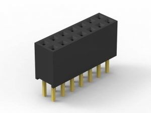 Board To Board Connector หัวหน้าหญิง 26 ปิน 2.00 มิลลิเมตร Pitch 4.3 มิลลิเมตร ความสูงพลาสติก
