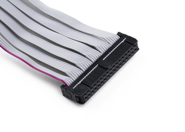 2.54mm IDC Flat Ribbon Cable Assembly With Heat Shrink Tube ความยาวที่กําหนดเอง