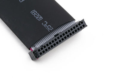 2.54mm IDC Flat Ribbon Cable Assembly With Heat Shrink Tube ความยาวที่กําหนดเอง