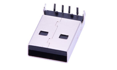 4 Pin PCBA Male Micro USB Input Output Connectors พลาสติก 100 วอลต์ ความตึงกัน
