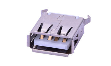 180 องศา Solder USB Connector, 4PIN Needle Micro Usb SMD Connector เครื่องเชื่อมต่อ