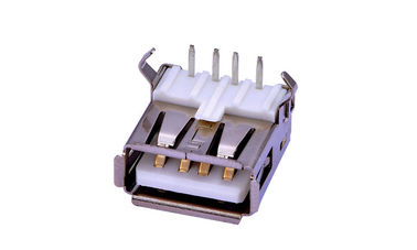 สายต่อ DIP แบบ 2.0 สายต่อ Micro USB สายต่อมุมขวา สีขาว วัสดุ LCP