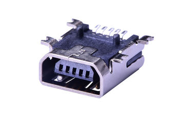 เครื่องเชื่อมต่อการเข้าออกของเครื่องนั่งแม่ SMT Micro USB 5 PIN สําหรับสายพานโทรศัพท์มือถือ