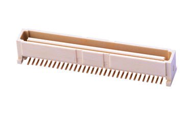 64 PIN Bit PCB Board To Board Connector 1.0MM ที่นั่งตั้ง สีเบจ วัสดุ LCP