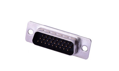 สามแถว Db 26 Pin Connector, 180 องศา D Sub Male Connector สังกัดทองแดง