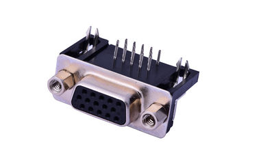 9 PIN 15 Ways ผู้หญิง D Sub Input Output Connectors 250V AC ความดันเฉพาะด้วยสกรู