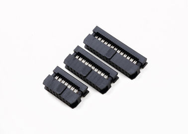 2.00 มม Pitch Idc Box Header, ทอง Flash Flat Flex Ribbon Cable Connector เครื่องเชื่อม