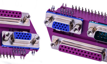 มุมขวา 25 Pin สายประสานประเภท D, 90 องศา plug ใน 9 Pin สายประสานประเภท D หญิง