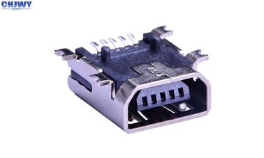 เครื่องเชื่อมต่อการเข้าออกของเครื่องนั่งแม่ SMT Micro USB 5 PIN สําหรับสายพานโทรศัพท์มือถือ