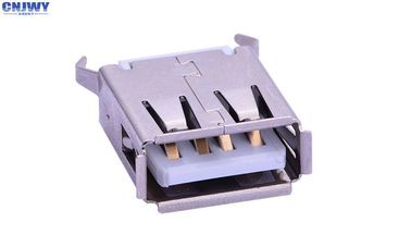 180 องศา Solder USB Connector, 4PIN Needle Micro Usb SMD Connector เครื่องเชื่อมต่อ