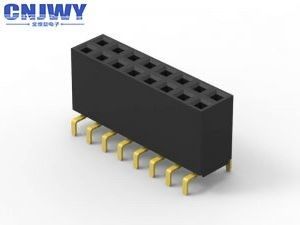 2 ปิน ถึง 80 ปิน ผู้หญิง Connector หัว 2.54 มิลลิเมตร Pitch 2 แถว ความต้านทานการปิด