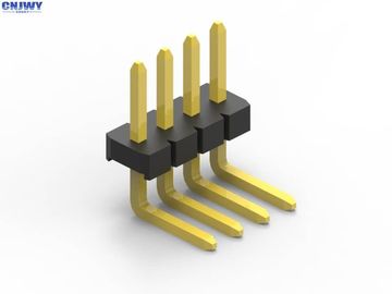 มุมขวา ผู้ชาย Pin Header Connector 1.27 มม Pitch 2 ปิน ถึง 80 ปิน
