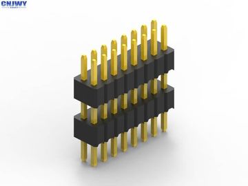 มหาวิทยาลัย 1.27 Pitch Pin Header สี่เหลี่ยม 40 Pin Header Connector 500 V ทนความกระชับ