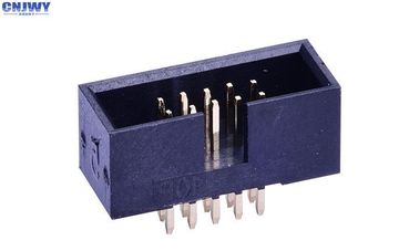 SMD Pcb Connectors Wire To Board, Double Row Right Angle Pin Header ความต้านทานในการกันความร้อน