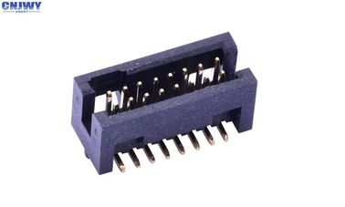 1.27 มม PCB 14 ปิน กล่องหัวหน้า เครื่องเชื่อมผิว Mount ไนลอน 6T สีดํา