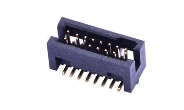 1.27 มม PCB 14 ปิน กล่องหัวหน้า เครื่องเชื่อมผิว Mount ไนลอน 6T สีดํา