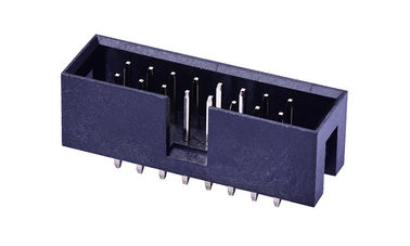 PCB DIP Box Header Connector สี่เหลี่ยม 2 * 12 ปิน ความต้านทานการปิด