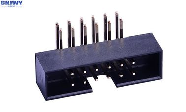 เครื่องเชื่อมหัวกล่องมุมขวา 2 * 6 ปิน PA6T ความสูง 4.8 มม ปัจจุบันเรท 2.0AMP