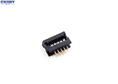 2 * 5 ปิน DIP Plug Connector 2.54 มม Pitch Double Row PBT วัสดุความต้านทานการปิด