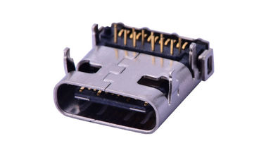 สายต่อเข้าออกเหล็กเหล็ก 90 องศา Usb 3.1 สายต่อ 1.8A AC RMS