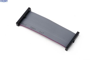สีเทา 2 * 07 วิธีการ Flat Ribbon Cable ประกอบกับ 1.27mm สายเชื่อมเหลี่ยม