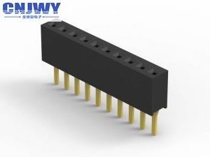 สีดํา ผู้หญิง PCB Header Connector 1.27mm Pitch วัสดุ LCP H = 2.1mm