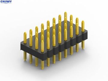 สามแถว 5U PCB Header Connector DIP ประเภทททอง แฟลช ดํา