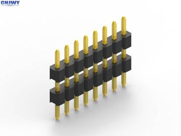 สายเดียว ผู้ชาย Pin Header Connector 2.0 มม PitchBlack PA6T ติดกัน
