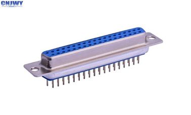 Shield Micro D Shell Connector, 37 Pin D Sub Connector ผู้หญิง ติดต่ออย่างแข็งแรง
