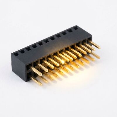 2.54mm Pitch Dual Row สูง 15mm หัวหญิงเชื่อม โซกิตสต็อปขายาว