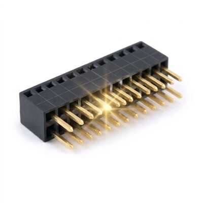 1.00 มม. สนามเดี่ยวแถวมุมขวาขั้วต่อหัวต่อหญิงซ็อกเก็ต PCB แนวนอน