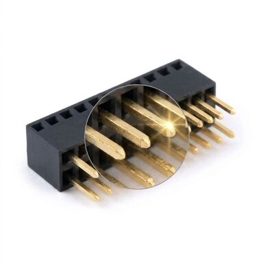 2.54 มม. สนามสูงในปัจจุบัน 5A ขั้วต่อหัวต่อหญิงแบบสัมผัสคู่ซ็อกเก็ต PCB พลังงาน