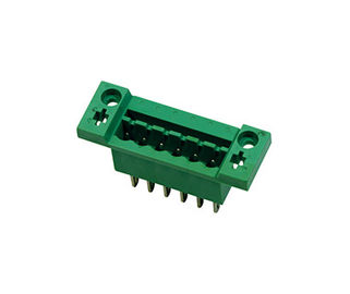 เครื่องเชื่อมตัวกระจกปลายทางทนทาน 300V 18A 1 * 06P PA66 SN Plated DIP With Flange
