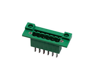 เครื่องเชื่อมตัวกระจกปลายทางทนทาน 300V 18A 1 * 06P PA66 SN Plated DIP With Flange