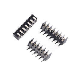 7.62mm Pitch Right Angel Barrier Panel Mount Terminal Block พินที่กําหนดเอง