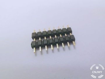 Plug In Male Pin Header Connector 1*8P L=14mm พลาสติกคู่ 0.8U ทอง แฟลช PE แพคเกจ