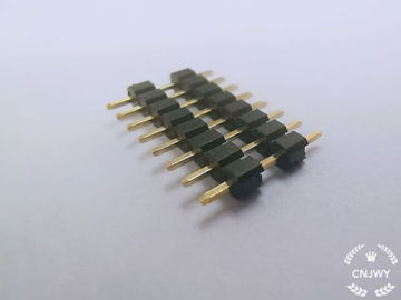 Plug In Male Pin Header Connector 1*8P L=14mm พลาสติกคู่ 0.8U ทอง แฟลช PE แพคเกจ