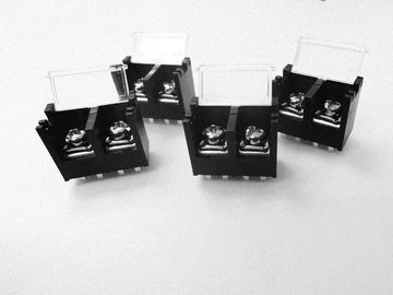 Black Barrier Terminal Block Connector 11mm Pitch 2 ตําแหน่งสําหรับอุปกรณ์ไฟฟ้า