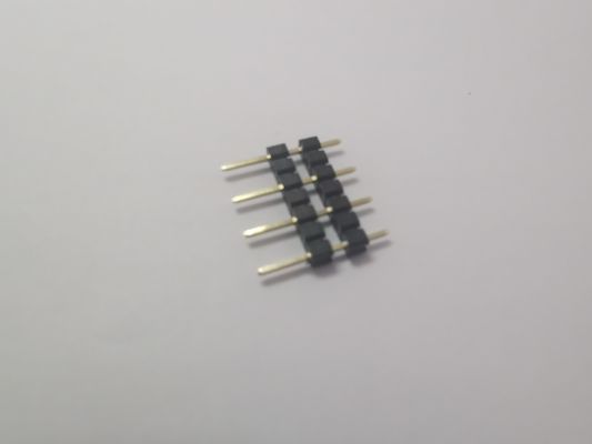 12 Pin Dual Row Male Pin Header Connector 1.0mm Pitch Length การปรับแต่งความยาว