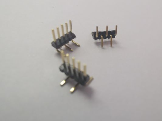 ชาย Pin Single Row Header Connector 2.0mm Pitch ความยาว Pin ที่กําหนดเอง