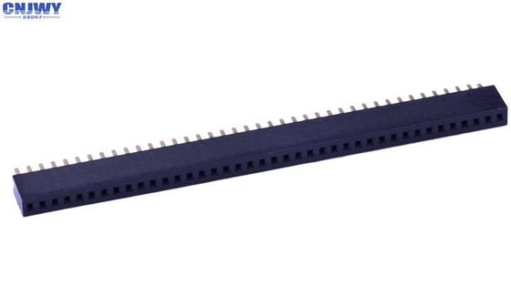 โกลด์ แฟลช PA6T 1U เพศหญิง Pin PCB Connector 1.27mm Pitch