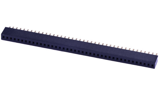 โกลด์ แฟลช PA6T 1U เพศหญิง Pin PCB Connector 1.27mm Pitch