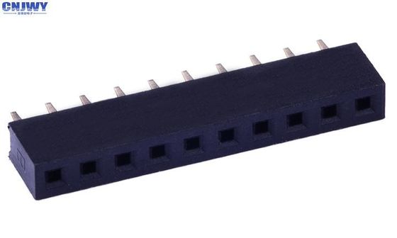แถวเดียว 1.0AMP PA6T หัวหน้าหญิง PCB Connector 2.0mm Pitch