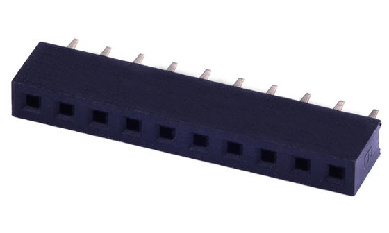 แถวเดียว 1.0AMP PA6T หัวหน้าหญิง PCB Connector 2.0mm Pitch